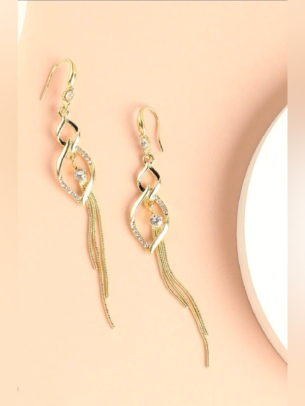 $8 Each Or Bundle 5/$20 Gold Dangle Twist & Tassel Earrings